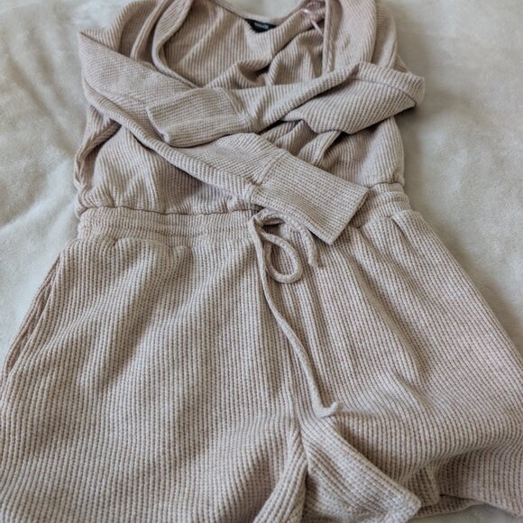 RW&CO. waffle lounge romper - Picture 8 of 8